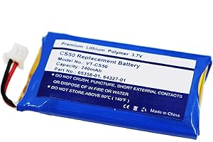 KH KAM HUA 202599-03, 64327-01, 64399-01, 65358-01 Battery Replacement Compatible For Plantronics CS50, CS55, CS351, Plantronics C052, CS60, CS55, CS351, CS361, CS510, CS520, W710, W720 Wireless Headsets