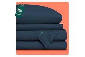 Dreamlab Juego de Sábanas Premier 1800 Collection. Sábanas de Microfibra de Lujo de Doble Cepillado (Azul Noche, Matrimonial)
