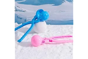 Snowball Maker Tool with Handle, Cartoon Duck Snowball Maker Clip Snow Ball Toys, Perfect for Winter Toy and Games, Travel, S