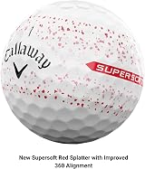 Callaway Supersoft Golf Ball 2023 Red Splatter Hybrid view 2