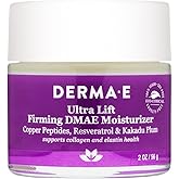 Derma E Firming DMAE Moisturizer - Copper Peptides, Resveratrol & Kakadu Plum - Supports Collagen and Elastin Health– Vegan Facial Skin Care, 2oz