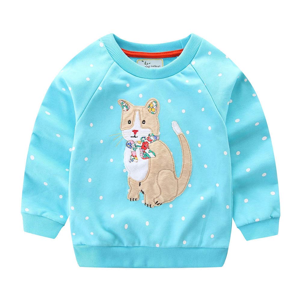 コットン 2t スウェットシャツ スウェットシャツ 漫画長袖ベビー スエットシャツ 男の子用 猫 Aulase B07gll44k1 男の子 ままごとごっこ遊び 格安saleスタート
