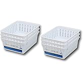 Basic Square Mini Bin Storage Trays - White - 6pk by Mainstay