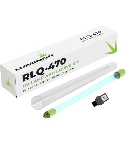 Lámpara UV De Repuesto Luminor RL-470 Para Purificador Blackcomb - Caja Abierta, Con 375 Días De Vida útil Restante