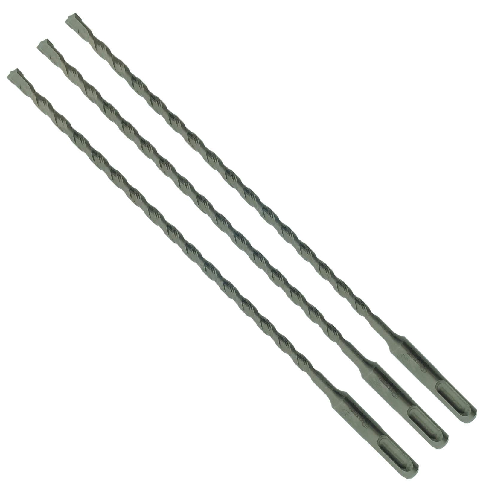 3 x SabreCut SDSA65_3 6.5mm x 160mm PGM Approved SDS Plus Drill Bits For Stone Concrete Brick