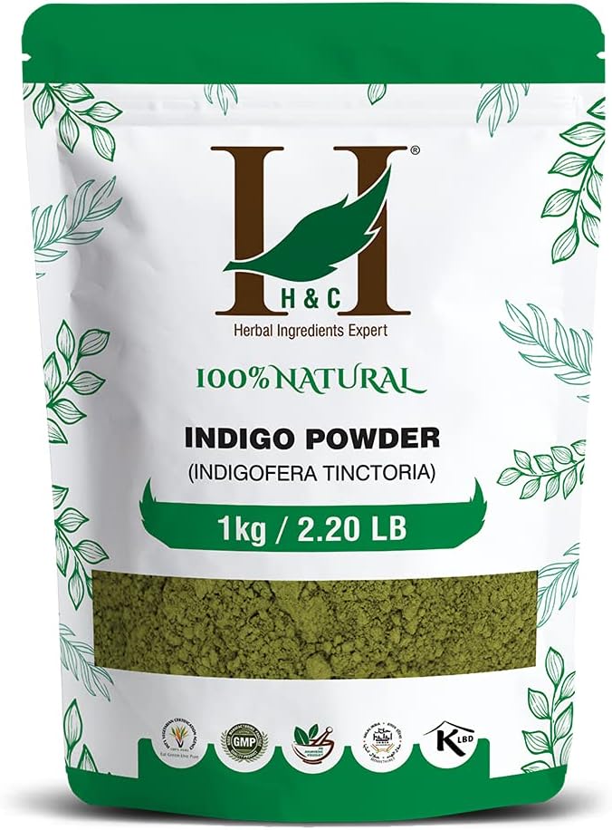 H&C Indigo Powder Indigofera Tinctoria 1Kg Pack Hair Coloring