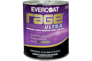 Evercoat Rage Ultra - Sanding Body Filler for Steel, Fiberglass, Aluminum and More - 128 Fl Oz