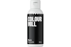 Colour Mill Oil-Based Food Coloring, 100 Milliliters Black