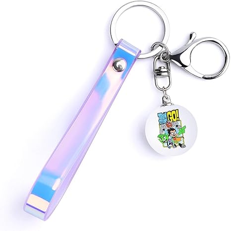 Amazon Co Jp キーホルダー Dcコミックス ティーン タイタンズ Go 車スマートキーホルダー キーチェーン キーリング 家 鍵 カギ おしゃれ シンプル 人気デザイン カラビナ付き レーザーハンドストラップ クリスタルペンダント付き セット おしゃれ メンズ レディース