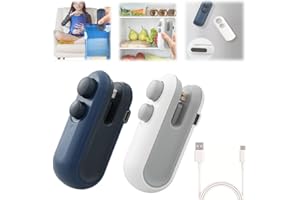 Mini Bag Sealer with Cutter and Magnet, 2 in 1 Bag Sealer & Cutter, Portable Mini Bag Sealer Machine, Mini Bag Sealer Heat Se