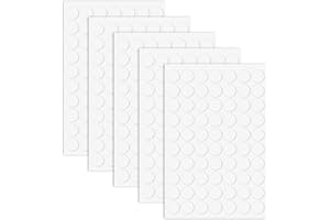 BUSOHA 350 PCS Double-Sided Adhesive Dots,Clear Removable Sticky Adhesive Putty,Round Acrylic No Trace Sticky Putty Waterproof Dot Stickers for Wall Hanging Festival Decoration (10mm)