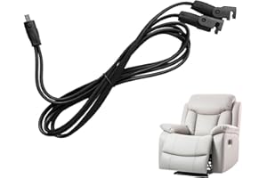 Extension Cord for Recliner - 78.7 Inches Electric Recline Cable | 2 Pin Replacement Power Cord Y Splitter Lead for Reclining