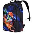 UNIKER School Backpack with USB Charging Port for Teen Boys, Computer Backpack for 15.6 Inch Laptop, Designer Daypack for Work, Alien