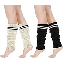 ファッション雑貨・小物その他 Hashtag DDD Niche Girls Vintage Cream Legwarmers Junely Leg Warmers for Women Cute Leg Warmer Knit Legwarmers