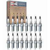 16 pc Champion Copper Plus Spark Plugs for Ram 1500 5.7L V8 2011-24 | HEMI V8 truck; Copper-core center dissipates heat fast across thousands of fitments. 20,000-30,000 mile reliability.