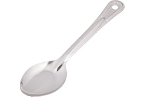Winco Solid Stainless Steel Basting Spoon, 11-Inch