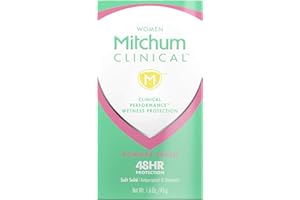 Mitchum Women's Deodorant, Clinical, Soft, Solid Antiperspirant Deodorant, Powder Fresh, 1.6 Oz (Pack of 1),(Package may vary)