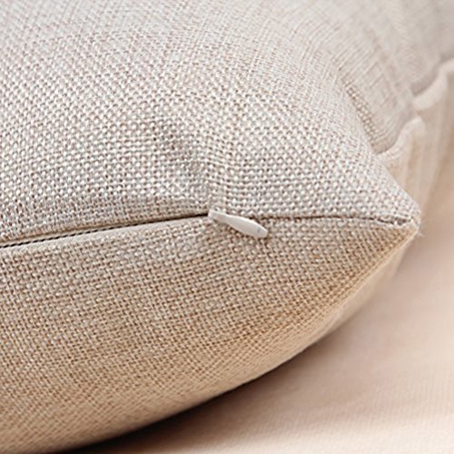 ULOVE LOVE YOURSELF Beach Pillow Covers 4 Pack Cotton Linen Nautical Throw Pillowcases Sea Theme Coastal Cushion Cover…