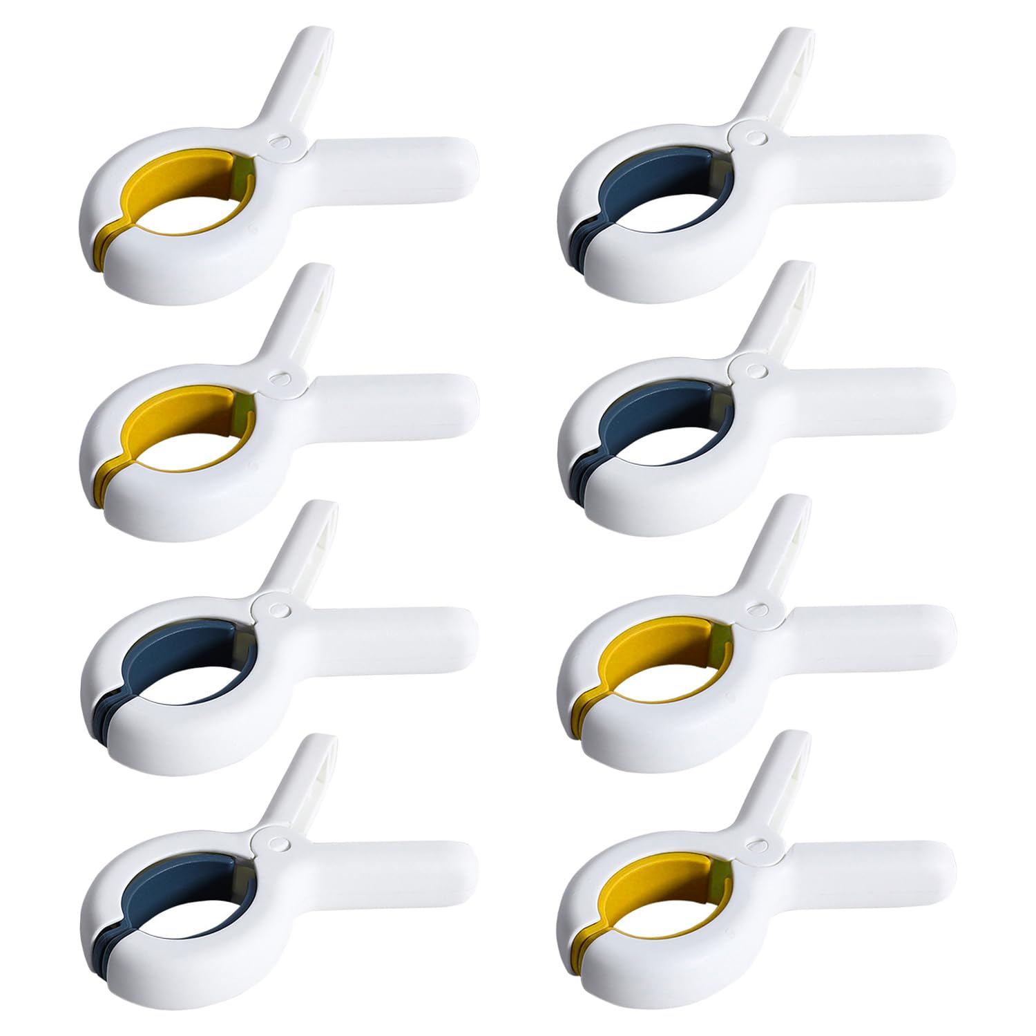 SYEYCW 8 Pcs Beach Towel Clips, Plastic Sunbed Pegs for Beach Towels, Non-Slip Towel Pegs, Strong Grip Clothes Pegs for Sun Lounger, Laundry, Pool Chairs, Sunbeds, for Beach, Garden, Pool