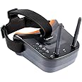 QWinOut 5.8G FPV Goggles 3 inch 480 x 320 Display 5.8Ghz 40CH HD Built-in Battery, with Double Antenna Reception for FPV Racing Drone Quadcopters