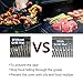 Nonstick BBQ Grill Mat , BBQ Grilling Accessories, Reusable and Dishwasher Safe, Beemax Sheets for Gas Grills, Set of 2 Mats, 15.75 x 13