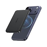Anker Nano Magnetic Power Bank, 5,000mAh Qi2-Certified 15W Portable Charger | Ultra-Slim Travel Essentials: 0.34 in, Qi2 15W MagSafe-Compatible Battery Pack for iPhone 17/16/15 Series and More