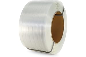 Composite Cord Strapping Roll 1” x 1312’, 8" x 8" Core Size, 1730 lbs Break Strength - Heavy Duty Strapping - Rust-Free & Weatherproof Cord Strap Coil with Re-Tightening Option by IDL Packaging