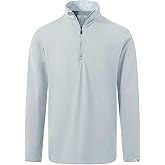 M MAELREG Quarter Zip Pullover Men Moisture Wicking Fleece lined Dry Fit Mock Neck Golf 1/4 Zip Pullover Mens Sweatshirt