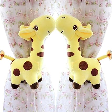 2 Pcs Cute Giraffes Curtain Tieback Holdback For Kid S Room