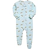 VAENAIT BABY Infant Toddler Boys Girls Footed Pajamas One-PIece Romper Sleep and Play 0M-2T