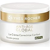 Yves Rocher Anti-Aging Comfort Night Cream | Smooth & Enhance Skin Radiance | 1.7 fl oz