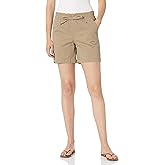 Gloria Vanderbilt Women's Pull on Wide Leg Chino Short Standard
