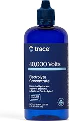 Trace Minerals 40,000 Volts Electrolyte Concentrate, 48 Servings | Ionic mineral drops for water, High bioavailability, Susta