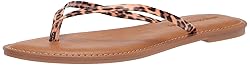 Amazon Essentials Women's Thong Sandal, Light Brown