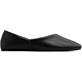 OMLISHZTY Women Studded Suede Ballet Flats Round Toe Slip on Leather Flats Comfortable Dress Casual Walking Flat Shoes