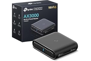 TP-Link Dual-Band WiFi 6 AX3000 Travel Router (TL-WR3002X) – Pocket-Sized, Multi-Gig, OpenVPN, WireGuard, USB 3.0, Phone Teth