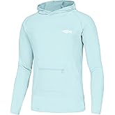 Riverruns Men's UPF 50+ Sun Protection Hoodie Fishing Shirt Cooling Quick Dry Rash Guard Long Sleeve