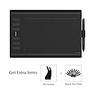 Huion New 1060 PLUS 10 x 6.25 Inches Graphics Drawing Pen Tablet with 8192 Levels Pen Pressure 8GB SD Card 12 Express Keys - Upgraded Version