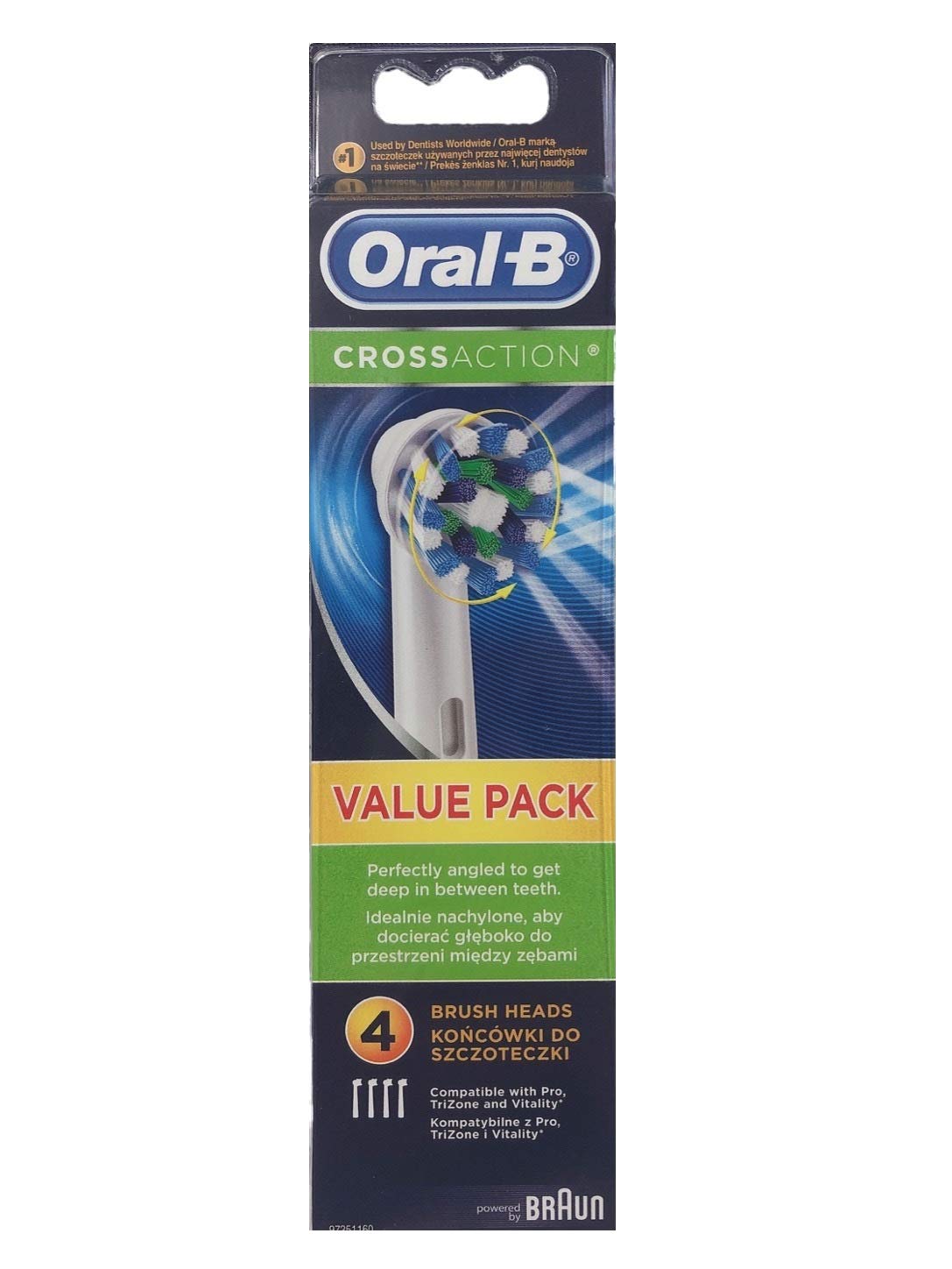 ブラウン オーラルB 替えブラシ マルチアクションブラシ/CROSS ACTION 4本 EB50-4EL [並行輸入品]商品画像