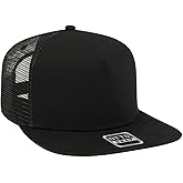 OTTO Square Flat Visor SNAP 5 Panel Mesh Back Trucker Snapback Hat