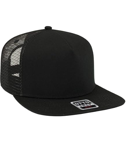 OTTO SNAP Cotton Twill Round Flat Visor 6 Panel Pro Style Snapback