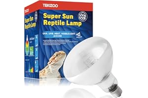 TEKIZOO 100W UVB UVA Heating Lamp Self-Ballasted Bulb Full Spectrum Basking Spot Light lamp for Reptile and Amphibian