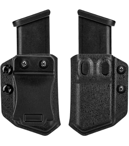 Depring Universal Neoprene IWB Holster With Extra Mag Pouch – Right Hand, Concealed Carry, Black