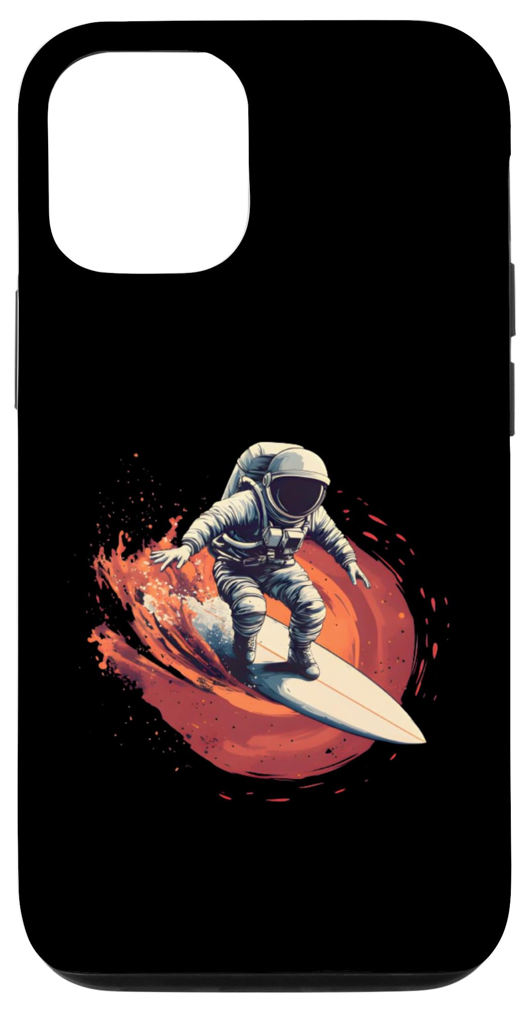 iPhone 13 Pro Cosmic Surfer Astronaut Riding The Waves Graphic Case