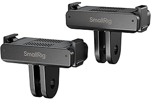 SmallRig Quick Release Mount (2pcs) for DJI Osmo 360/ Action 5 Pro / 4/3, Adapter Support with Incorporates 2-Prong Mount for