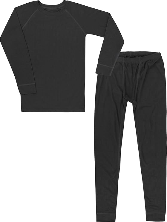 Kinder Thermounterwäsche-Set mit Quick Dry Funktion - (Langärmligem Oberteil + Langer Unterhose) - schnelltrocknend, Wärmend 