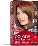 Revlon ColorSilk Beautiful Color 54 Light Golden Brown Hair Dye Kit 1 Count