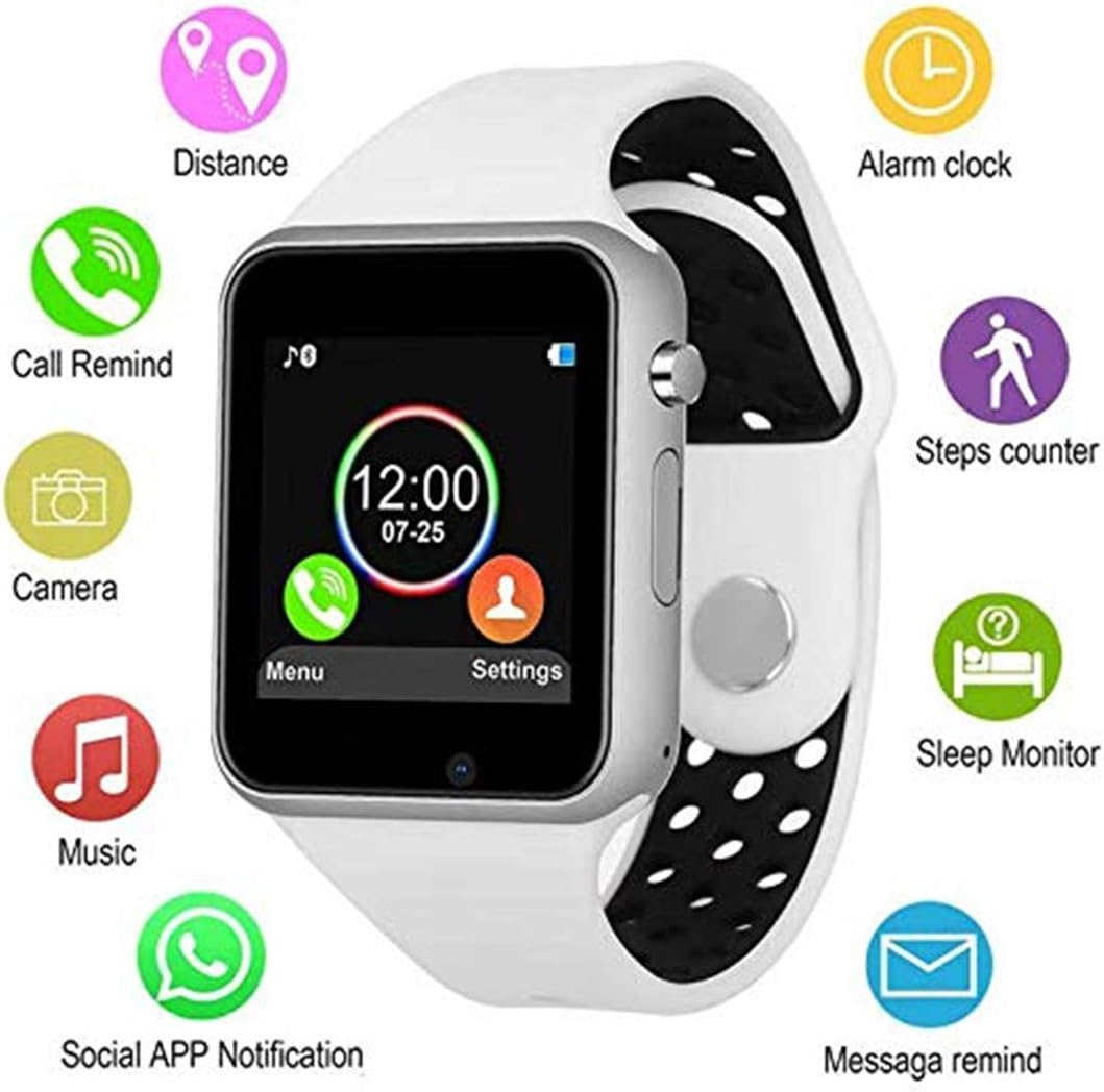 YHWH Fitness Tracker Smart Watch, Activity Tracker Bracelet with Heart Rate Monitor, IP68 Waterproof Fitness Band with Step Counter, Calorie Counter, Pedometer for Kids, Women, Men, Android & iOS