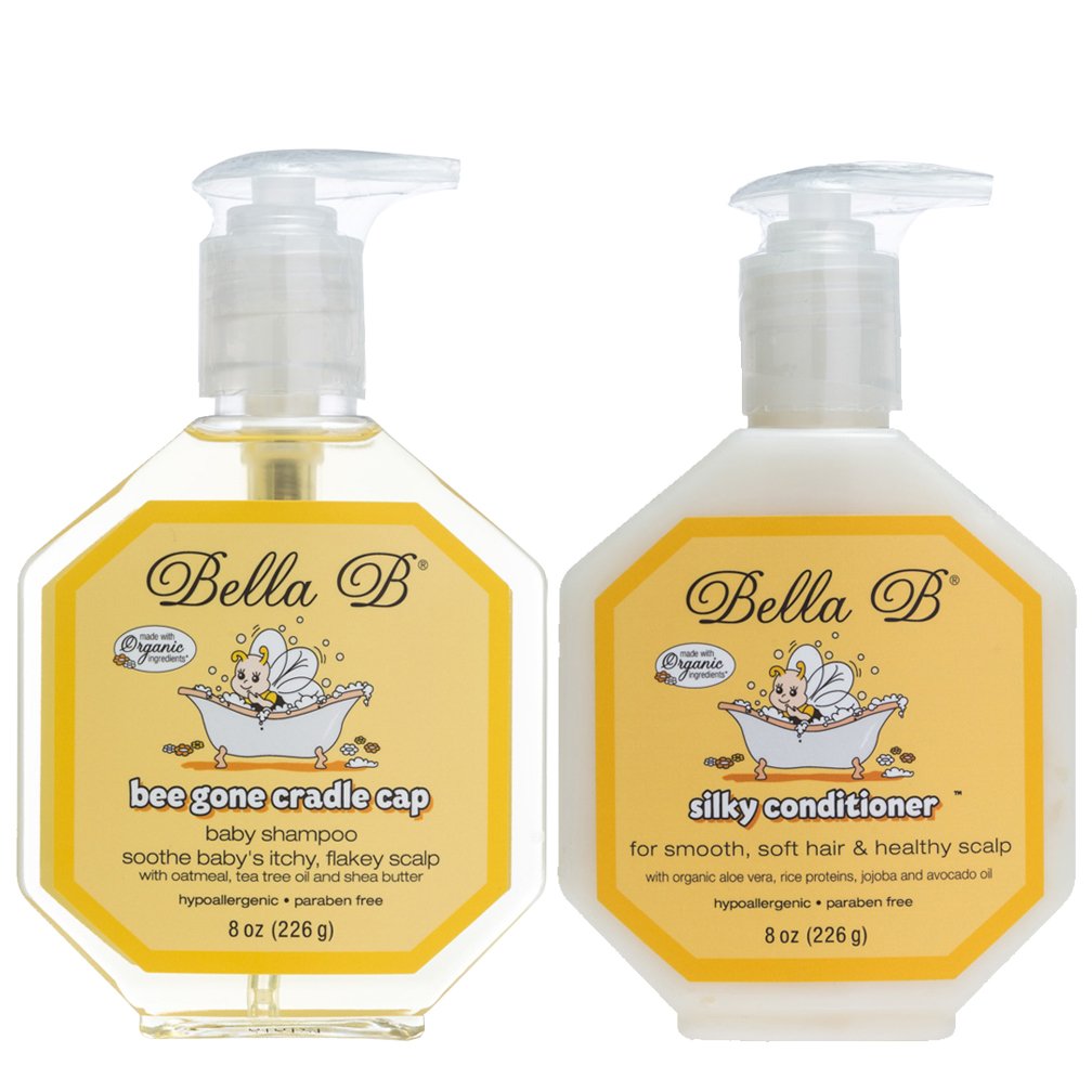 Bella B Naturals Items Bee Gone Cradle Cap Shampoo Plus Silky Conditioner, 2 Count