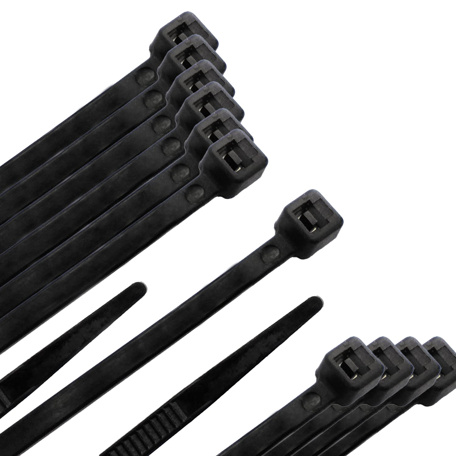 100% Black Nylon Cable Ties 2.5 x 100 mm (Pack of 100)